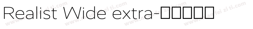 Realist Wide extra字体转换